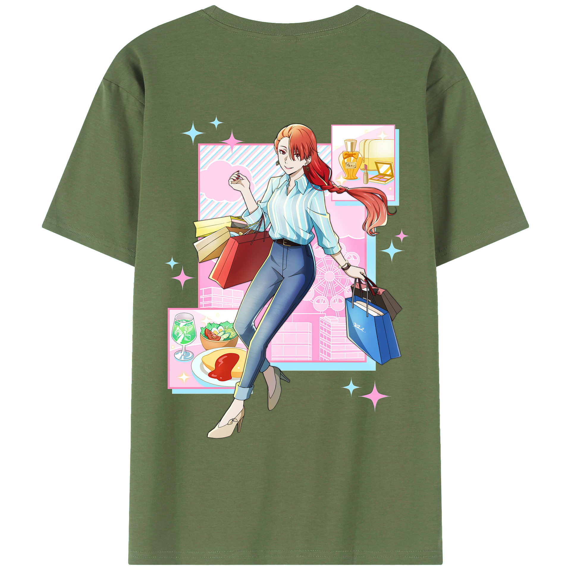 （画像用） 文豪ストレイドッグス Bungo Stray Dogs 綿100％ メンズ半袖Tシャツ（バックプリント） 通気性